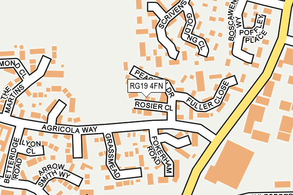 RG19 4FN map - OS OpenMap – Local (Ordnance Survey)