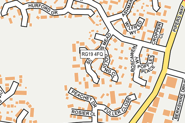 RG19 4FQ map - OS OpenMap – Local (Ordnance Survey)