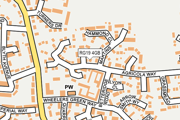 RG19 4GB map - OS OpenMap – Local (Ordnance Survey)