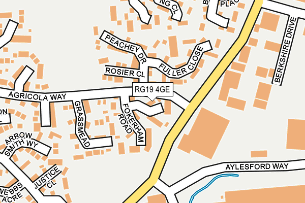 RG19 4GE map - OS OpenMap – Local (Ordnance Survey)