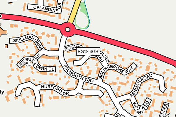 RG19 4GH map - OS OpenMap – Local (Ordnance Survey)