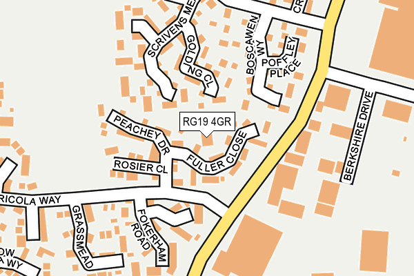 RG19 4GR map - OS OpenMap – Local (Ordnance Survey)