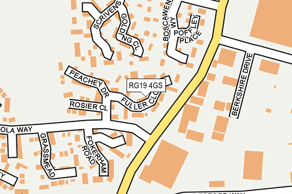 RG19 4GS map - OS OpenMap – Local (Ordnance Survey)