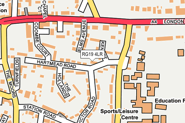 RG19 4LR map - OS OpenMap – Local (Ordnance Survey)