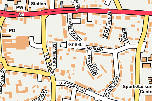 RG19 4LT map - OS OpenMap – Local (Ordnance Survey)
