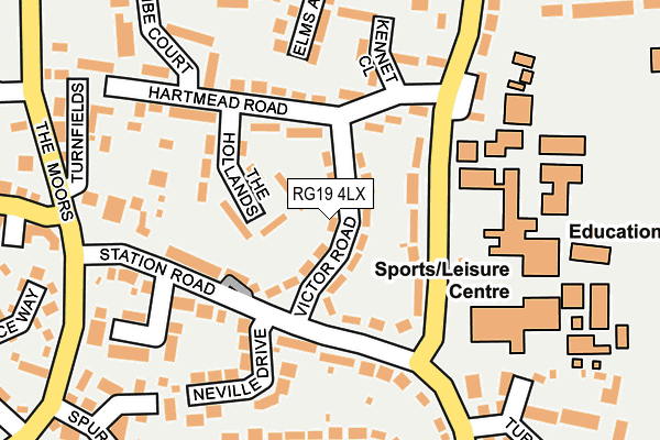 RG19 4LX map - OS OpenMap – Local (Ordnance Survey)