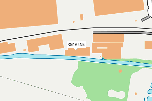 RG19 4NB map - OS OpenMap – Local (Ordnance Survey)