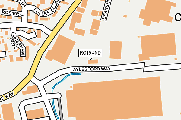 RG19 4ND map - OS OpenMap – Local (Ordnance Survey)