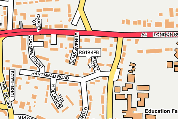 RG19 4PB map - OS OpenMap – Local (Ordnance Survey)