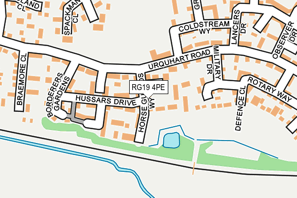 RG19 4PE map - OS OpenMap – Local (Ordnance Survey)