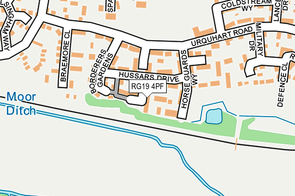 RG19 4PF map - OS OpenMap – Local (Ordnance Survey)