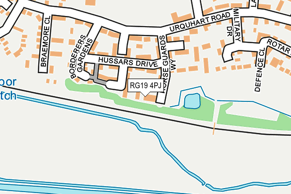 RG19 4PJ map - OS OpenMap – Local (Ordnance Survey)