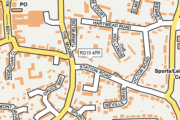 RG19 4PR map - OS OpenMap – Local (Ordnance Survey)