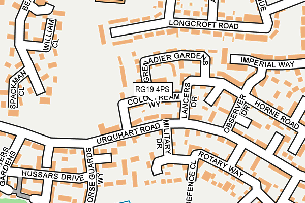 RG19 4PS map - OS OpenMap – Local (Ordnance Survey)