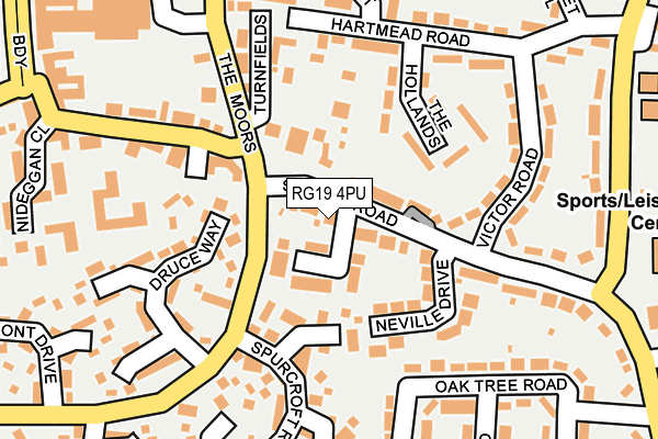 RG19 4PU map - OS OpenMap – Local (Ordnance Survey)