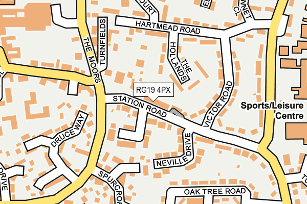 RG19 4PX map - OS OpenMap – Local (Ordnance Survey)