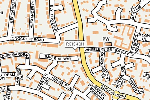 RG19 4QH map - OS OpenMap – Local (Ordnance Survey)