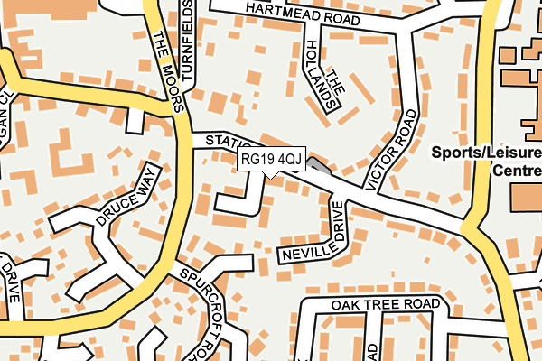 RG19 4QJ map - OS OpenMap – Local (Ordnance Survey)