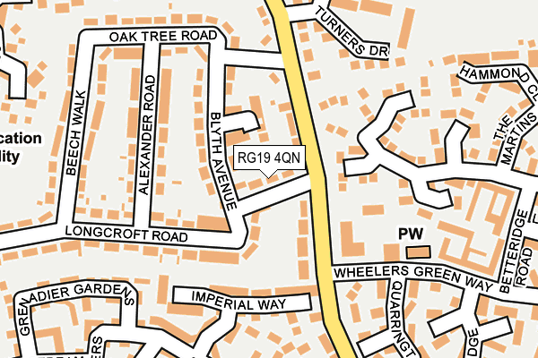 RG19 4QN map - OS OpenMap – Local (Ordnance Survey)