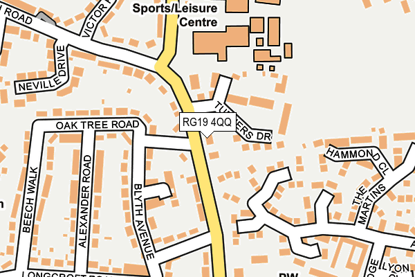 RG19 4QQ map - OS OpenMap – Local (Ordnance Survey)