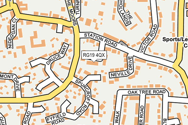 RG19 4QX map - OS OpenMap – Local (Ordnance Survey)