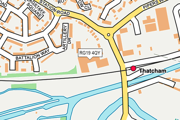 RG19 4QY map - OS OpenMap – Local (Ordnance Survey)
