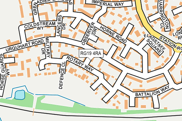RG19 4RA map - OS OpenMap – Local (Ordnance Survey)