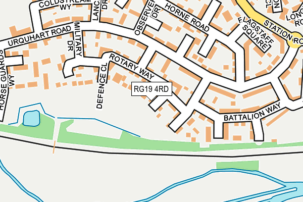 RG19 4RD map - OS OpenMap – Local (Ordnance Survey)