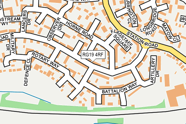 RG19 4RF map - OS OpenMap – Local (Ordnance Survey)