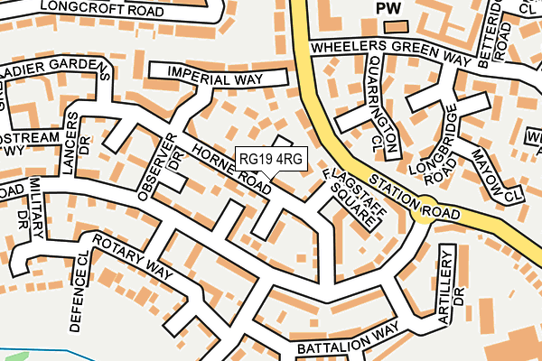 RG19 4RG map - OS OpenMap – Local (Ordnance Survey)