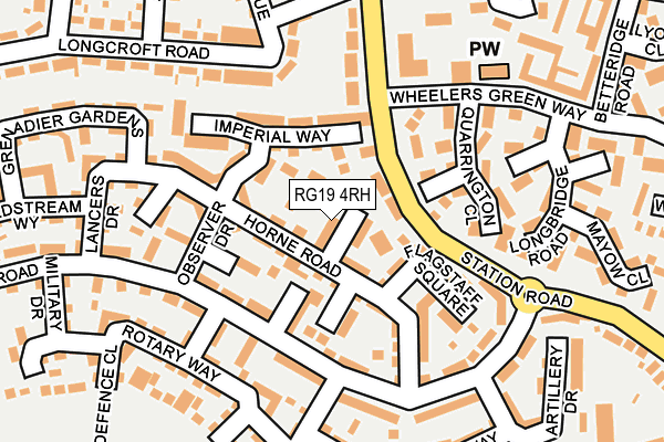 RG19 4RH map - OS OpenMap – Local (Ordnance Survey)