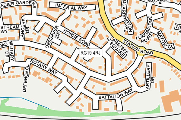 RG19 4RJ map - OS OpenMap – Local (Ordnance Survey)