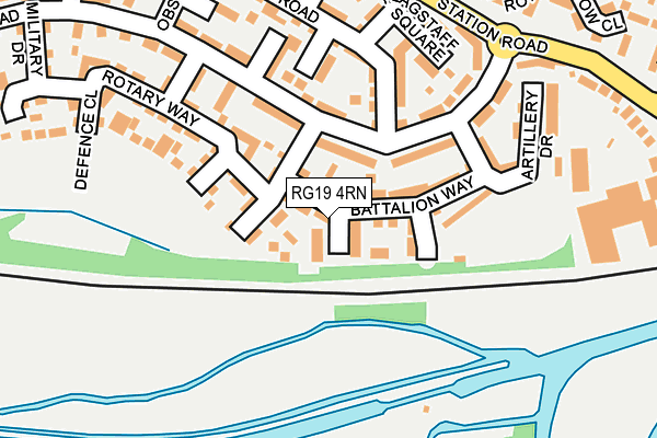 RG19 4RN map - OS OpenMap – Local (Ordnance Survey)