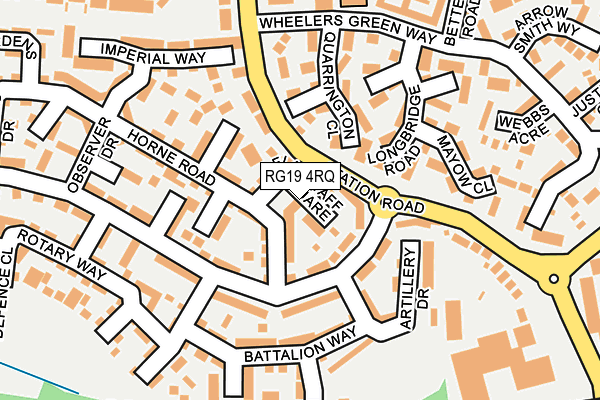 RG19 4RQ map - OS OpenMap – Local (Ordnance Survey)