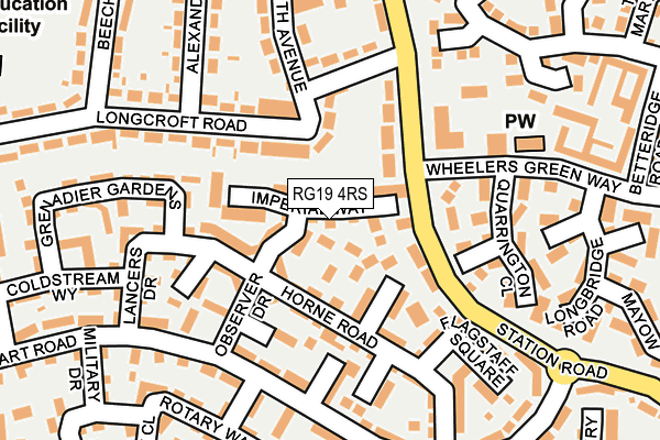 RG19 4RS map - OS OpenMap – Local (Ordnance Survey)