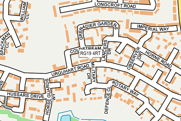 RG19 4RT map - OS OpenMap – Local (Ordnance Survey)