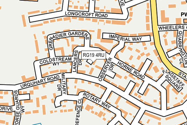 RG19 4RU map - OS OpenMap – Local (Ordnance Survey)