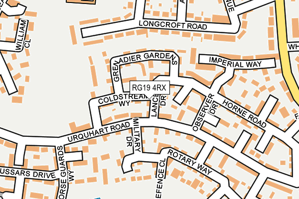 RG19 4RX map - OS OpenMap – Local (Ordnance Survey)