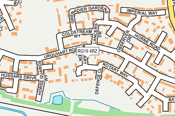 RG19 4RZ map - OS OpenMap – Local (Ordnance Survey)