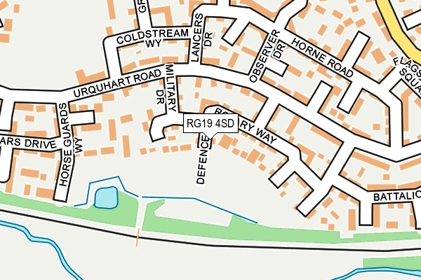 RG19 4SD map - OS OpenMap – Local (Ordnance Survey)
