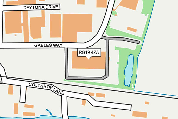 RG19 4ZA map - OS OpenMap – Local (Ordnance Survey)