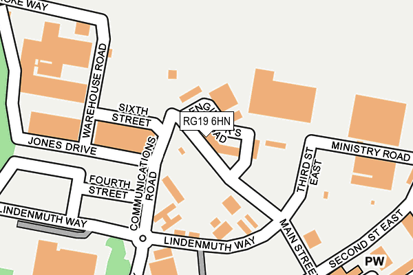 RG19 6HN map - OS OpenMap – Local (Ordnance Survey)