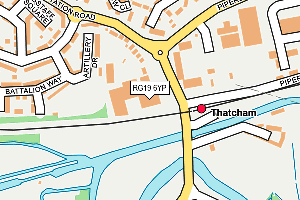 RG19 6YP map - OS OpenMap – Local (Ordnance Survey)