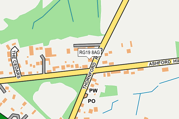 RG19 8AG map - OS OpenMap – Local (Ordnance Survey)