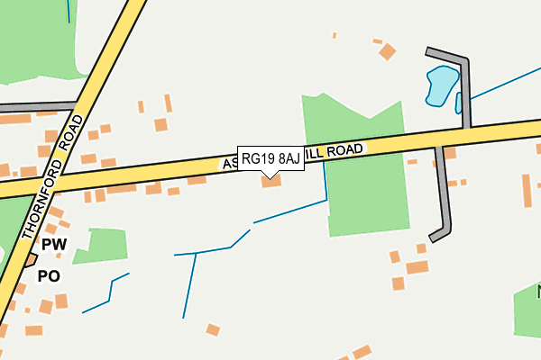 RG19 8AJ map - OS OpenMap – Local (Ordnance Survey)
