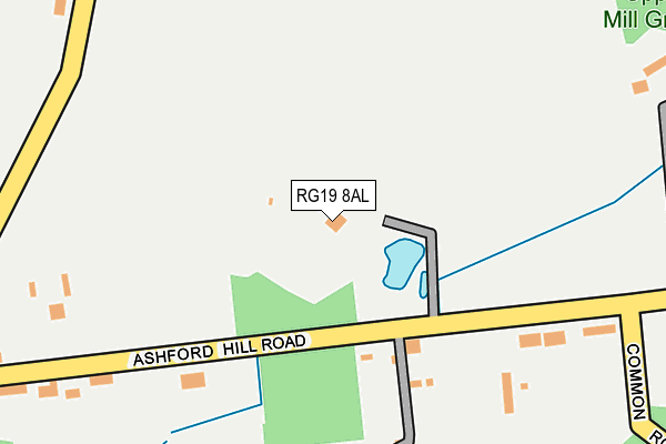 RG19 8AL map - OS OpenMap – Local (Ordnance Survey)