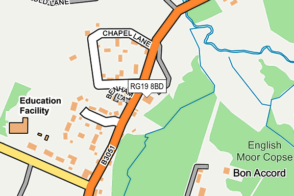 RG19 8BD map - OS OpenMap – Local (Ordnance Survey)