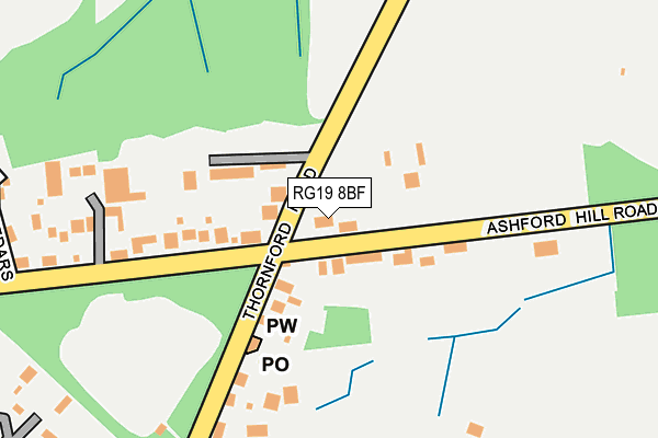RG19 8BF map - OS OpenMap – Local (Ordnance Survey)