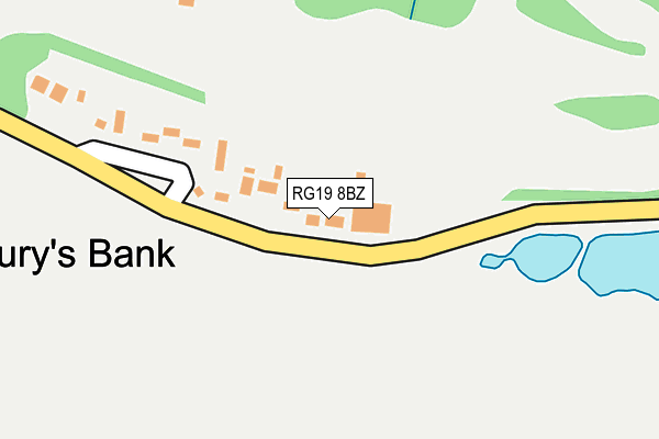 RG19 8BZ map - OS OpenMap – Local (Ordnance Survey)