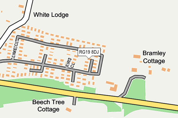 RG19 8DJ map - OS OpenMap – Local (Ordnance Survey)